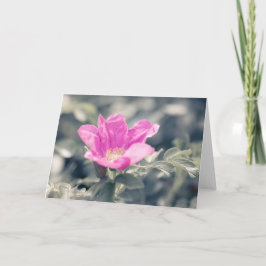 Nota rosa de flor rosa