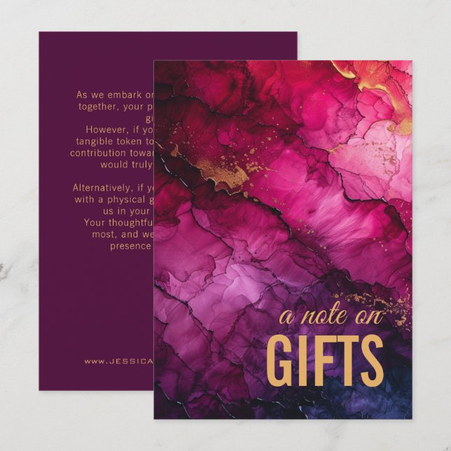 Nota sobre el Mármol de Elegancia Celeste de GIFTS (Anverso / Reverso)