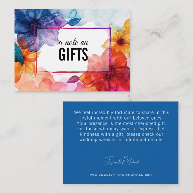 Nota sobre GIFTS Anemone Dreamscape Boda (Anverso / Reverso)