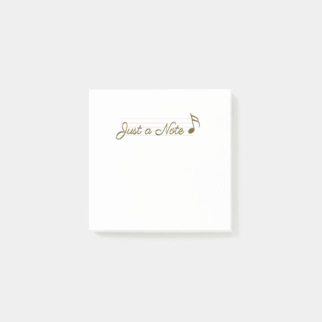 Nota sobre la música de oro metálica (Anverso)