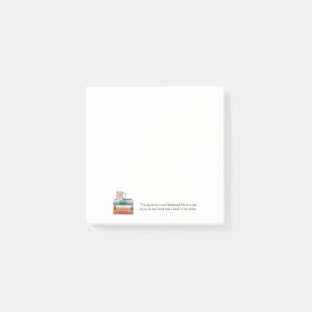 Nota sobre la pila de libros (Anverso)