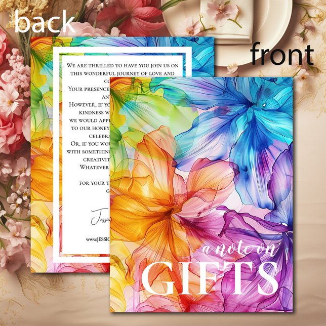 Nota sobre la tarjeta de regalo Ethereal Bloom (Note on gifts card Ethereal Bloom)