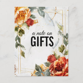 Nota sobre los regalos Marble Dreams Naranja Rosa