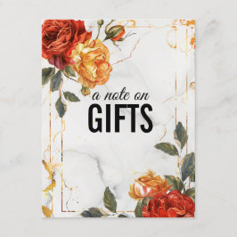 Nota sobre los regalos Marble Dreams Naranja Rosa