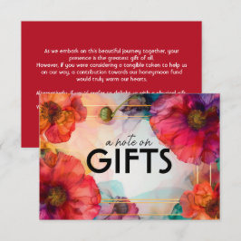 Nota sobre los regalos Scarlet Petal Elegance
