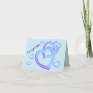 NOTA TARJETA DE CORAZONES personaliza texto gracia