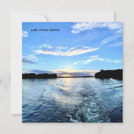 Nota Tarjeta Lago Oconee Sunset - Noche de terciop