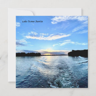 Nota Tarjeta Lago Oconee Sunset - Noche de terciop