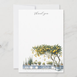 Nota Tarjetas Lemons Tree Amalfi Tile Terrace