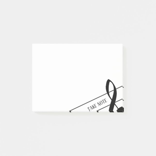 Nota Treble Clef Post-It Notes (Anverso)