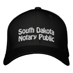 Notario de Dakota del Sur Embroidado gorro de béis