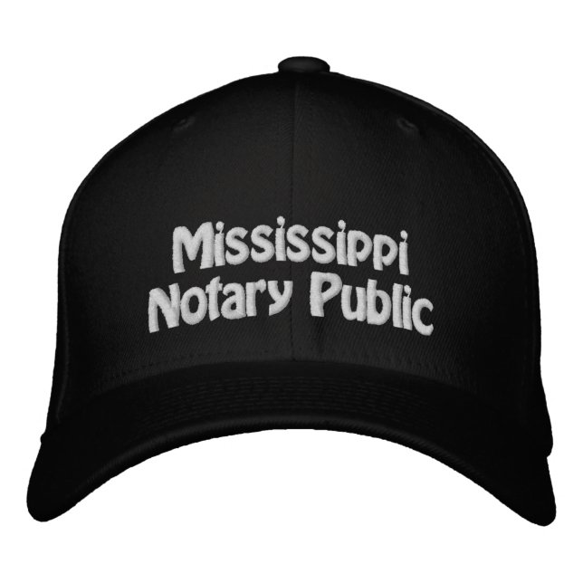 Notario de Mississippi barricada pública gorra de  (Anverso)