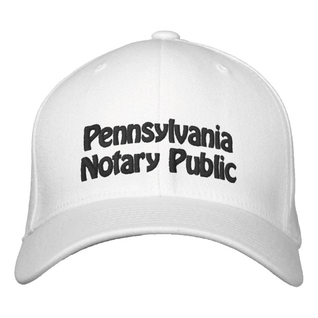 Notario de Pennsylvania Bordado gorro de béisbol (Anverso)