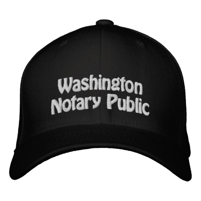Notario de Washington: Gorra de béisbol con bordad (Anverso)