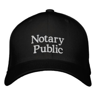 Notario empresario público bordado gorro de béis