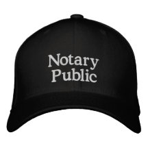 Notario empresario público bordado gorro de béisbo