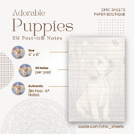 Notas adhesivas 3M Post-it® de cachorros adorables