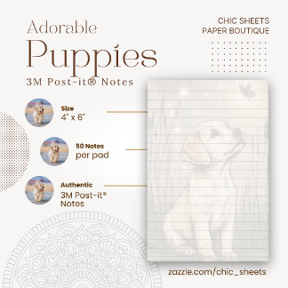 Notas adhesivas 3M Post-it® de cachorros adorables