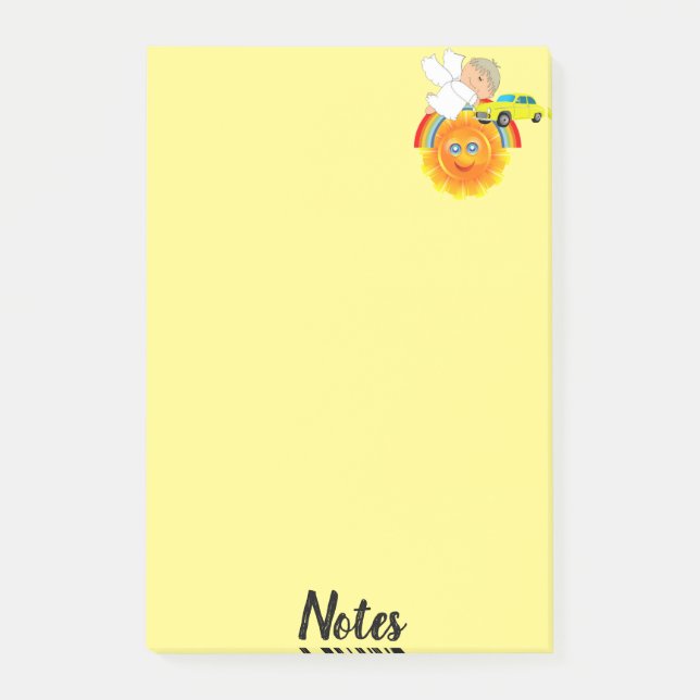 Notas Adhesivas Ángel Sol Coche (Anverso)