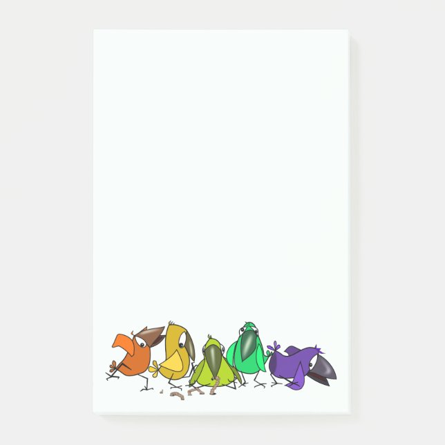Notas Adhesivas Color Birds Post-it® (Anverso)