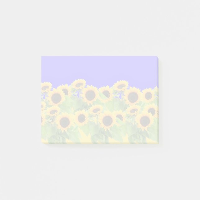 Notas adhesivas de girasoles Post-it® (Anverso)