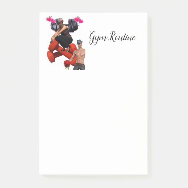 Notas adhesivas Gimnasio (Anverso)