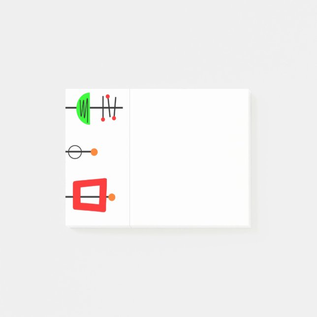 Notas adhesivas Modernas de Mobiliario Móvil de Me (Anverso)