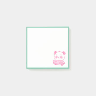 Notas Adhesivas Panda Trabajando
