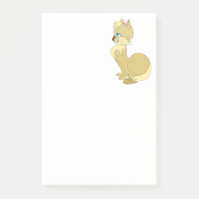 Notas adhesivas Yellow Cat Post-it® (Anverso)