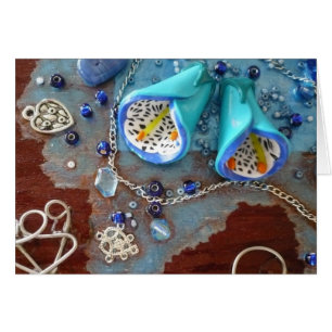 Notas azules de las flores de Bell