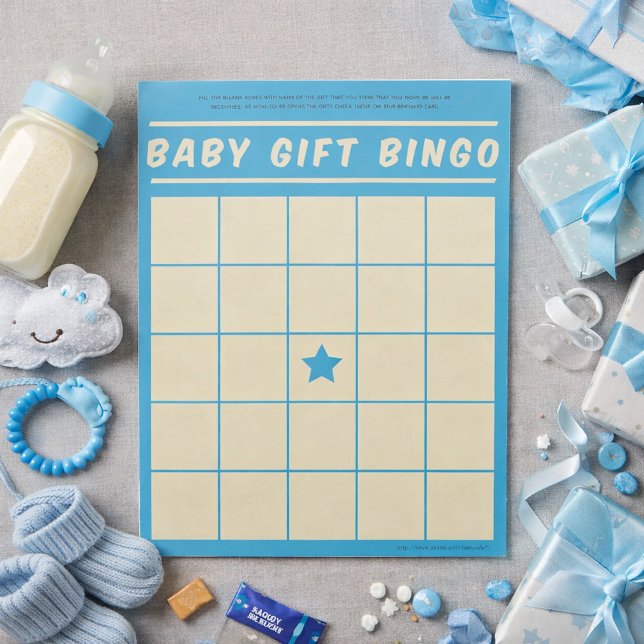 Notas Bebé regalo Bingo Juego de Baby Shower Bloc de not (Subido por el creador)