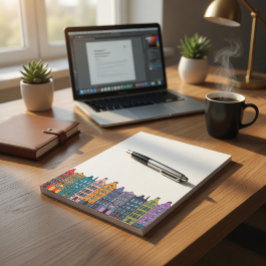 Notas Bloc de escritura con tema urbano personalizado