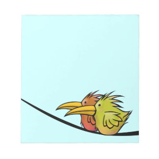 Notas Bloc de notas, 2 pájaros en un cable