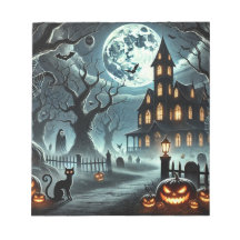 Bloc de notas. Día de la cosecha de Halloween