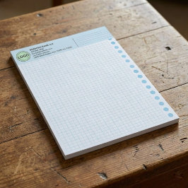 Notas Bloc de papel gráfico con logotipo personalizado (