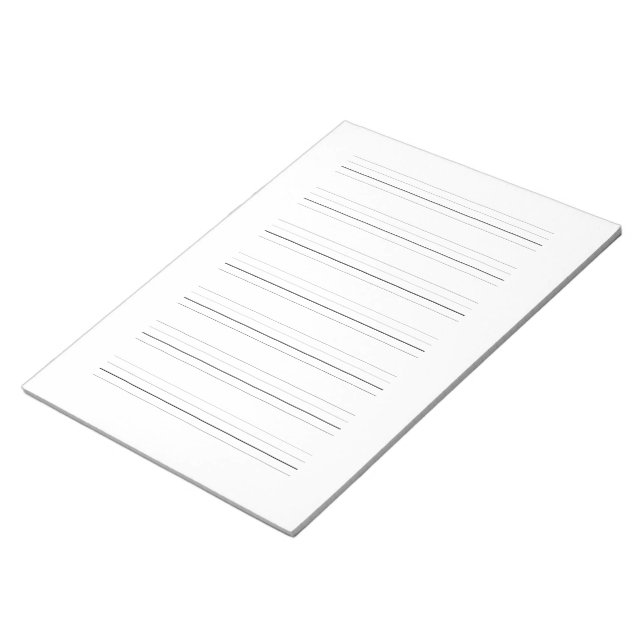 Notas Bloc de papel para practicar la caligrafía y la es (Lado Derecho)