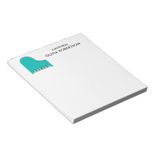 Notas Bloc de papel para profesor de piano para escribir