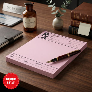 Notas Bloc de prescripción RX personalizada Doctor Farma