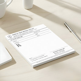 Notas Bloque de recetas médicas para médicos | Bloc de n