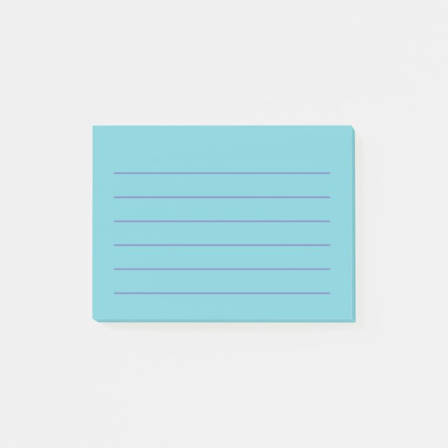 Notas Blue Post-it® de 4" x 3" (Anverso)