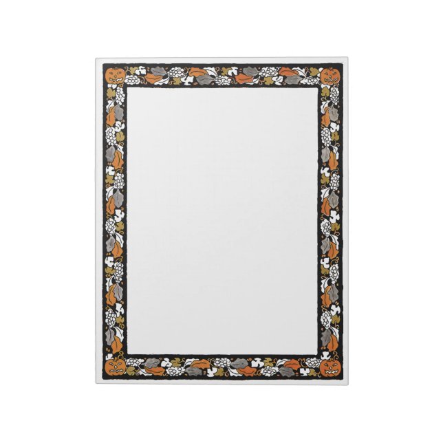 Notas Calabazas anticuadas de moda y deja el Bloc de not (Lado Izquierdo)