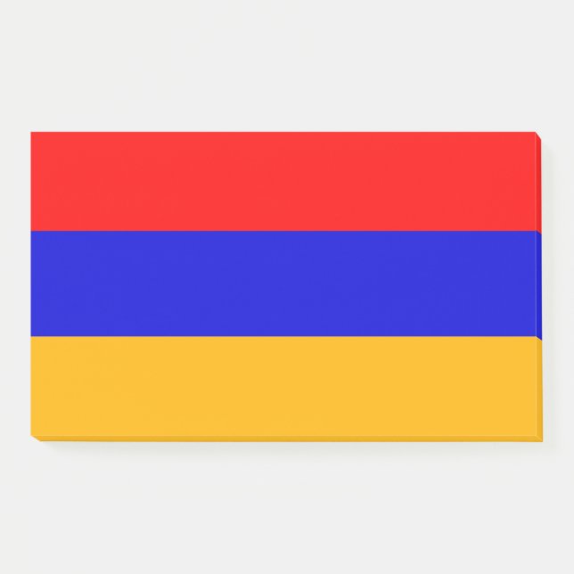 Notas con bandera de Armenia (Anverso)