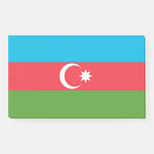 Notas con bandera de Azerbaiyán (Anverso)