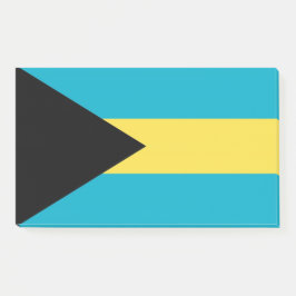 Notas con bandera de Bahamas