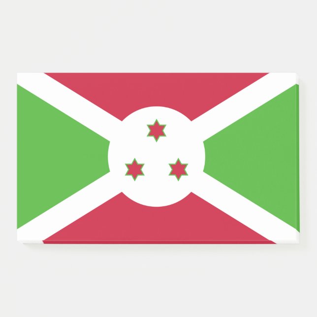 Notas con bandera de Burundi (Anverso)