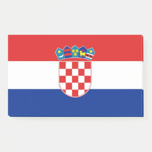 Notas con bandera de Croacia