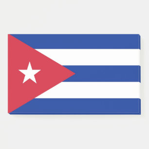 Notas con bandera de Cuba