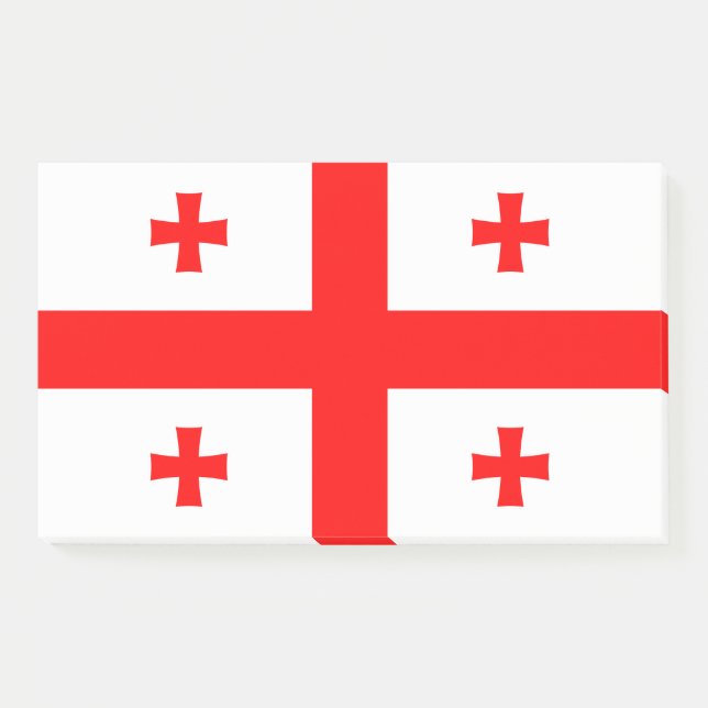 Notas con bandera de Georgia (Anverso)