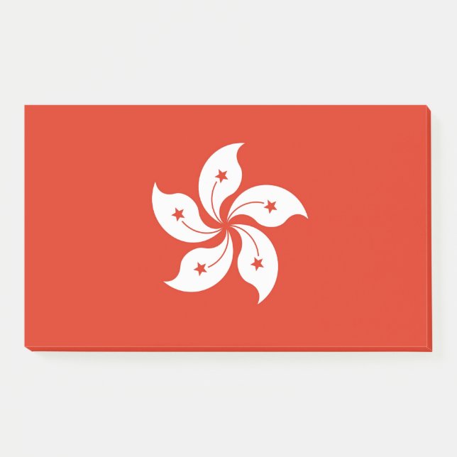 Notas con bandera de Hong Kong (Anverso)
