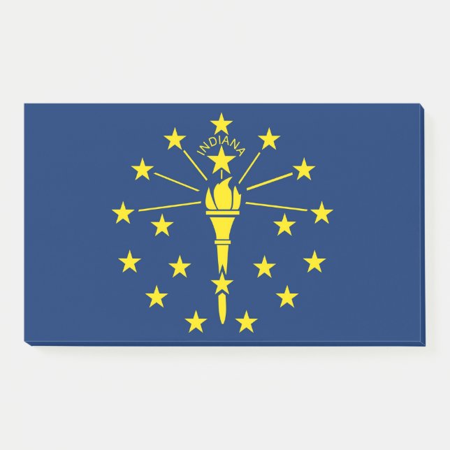 Notas con bandera de Indiana, Estados Unidos (Anverso)